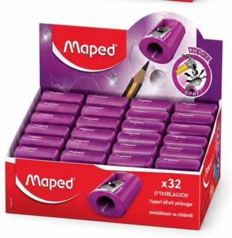 Qalamtarosh Maped (Metal) 1HOLE PINK DISPLAY 041712