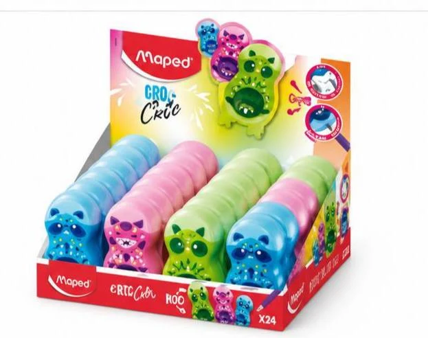 Qalamtarosh Loopy Mini Cute 049113 8 moviy,8 pushti 8 yashil