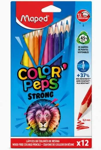 Rangli qalamlar JUMBO 12 rang "Maped" 863312