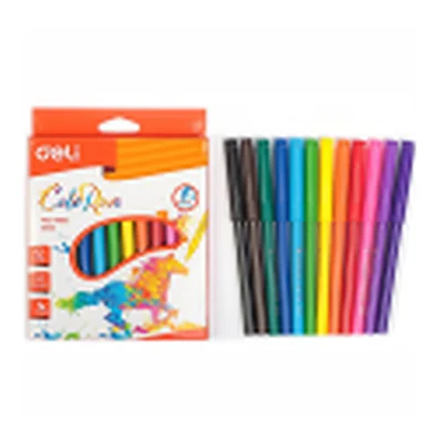 Yuviladigan flomaster (12 rang) Deli EC10000