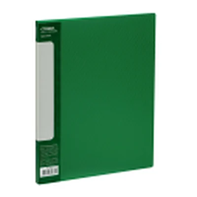 20 vkladishli papka STAMM "kristall " A4, 14 mm, 700 mkm, plastik, yashil