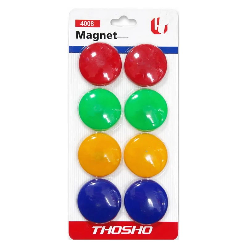 Doska uchun magnitlar, rangli, 8 dona