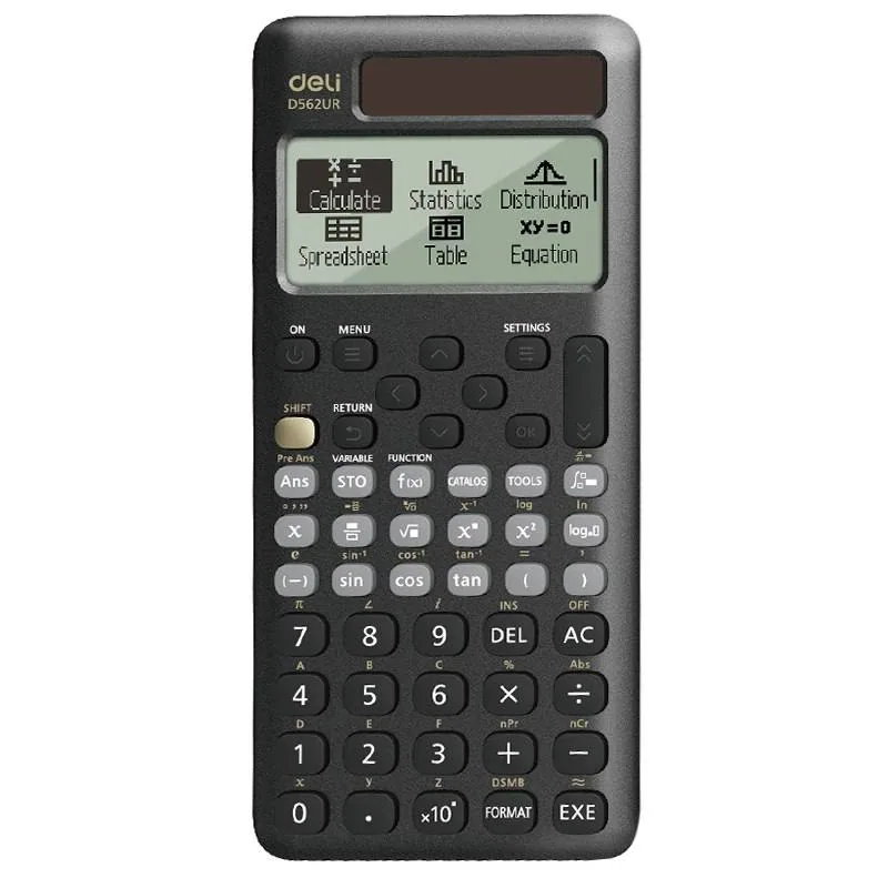 Калькулятор инж. 10+2разр. 562ф (чр) ED562UR Deli