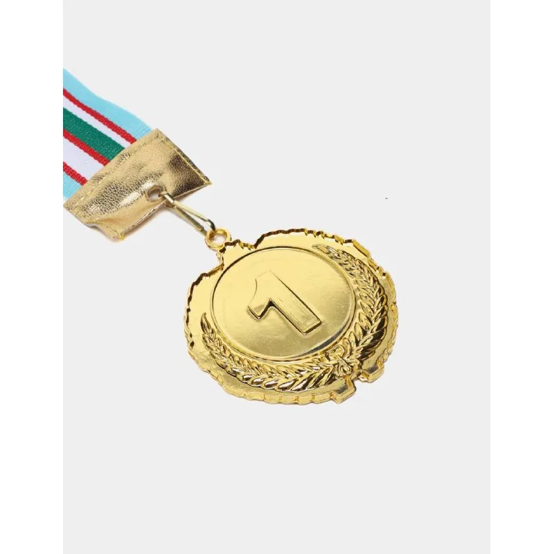 Lentadagi metalli medal, 1-o'rin oltin, 2-o'rin kumush, 3-o'rin bronza